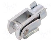 Piston rod clevis; Thread: M6; 12÷16mm; Kit: clip,bolt PNEUMAT