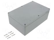 Enclosure: multipurpose; X: 160mm; Y: 240mm; Z: 90mm; ABS; dark grey GAINTA