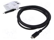 Cable; Thunderbolt 3,Thunderbolt 4,USB 3.2; 2m; black; 4K; PVC GOOBAY