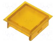 Actuator lens; yellow SCHLEGEL