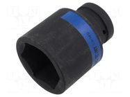 Socket; 6-angles,socket spanner; 55mm; 1"; long KING TONY