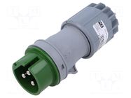 Connector: AC supply; plug; male; 16A; 24VAC; IEC 60309; IP44; PIN: 2 PCE