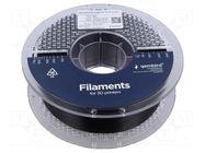 Filament: PET-G; 1.75mm; black; 220÷260°C; 1kg; High Speed GEMBIRD