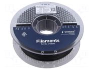Filament: PLA; 1.75mm; black; 210÷240°C; 1kg; High Speed GEMBIRD