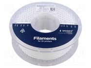 Filament: PLA; 1.75mm; white; 210÷240°C; 1kg; High Speed GEMBIRD