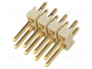 Connector: PCB to PCB; socket; male; PIN: 8; HTSW; straight; THT SAMTEC