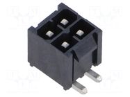 Connector: PCB-cable/PCB; socket; male; PIN: 4; POWERMATE; vertical SAMTEC