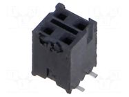 Connector: pin strips; socket; female; PIN: 4; vertical; SMT; 2.54mm SAMTEC