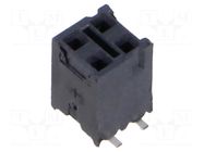 Connector: pin strips; socket; female; PIN: 4; vertical; SMT; 2.54mm SAMTEC