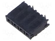 Connector: pin strips; socket; female; PIN: 4; vertical; SMT; 2.54mm SAMTEC