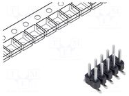 Connector: pin strips; pin header; male; PIN: 10; vertical; SMT SAMTEC