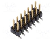 Connector: pin strips; pin header; male; PIN: 14; vertical; SMT SAMTEC