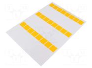 Label; 25mm; 94mm; yellow; self-adhesive; FLEXIMARK®; 10s; Size: A4 LAPP