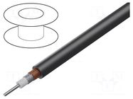 Wire: coaxial; RG6A/U; wire; CCS; PVC; black; 8.43mm LAPP