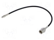 Cable; FME male,MCX male; black; straight; 0.2m ACV