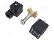 Electromagnetic valve; G 1/8"; brass; FKM; Valve: 2/2 NC; 230VAC AIGNEP