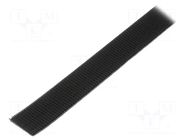Tape: hook and loop; W: 25mm; L: 5m; Thk: 5.7mm; caoutchouc; black 3M