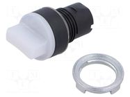 Switch: rotary; 22mm; Stabl.pos: 3; white; IP65; prominent; 46; Pos: 3 EAO