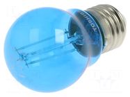 LED lamp; blue; E27; 230VAC; 470lm; 4.5W; 270° TOSHIBA LED LIGHTING