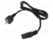 Cable; 3x1.5mm2; CEE 7/7 (E/F) plug angled,IEC C19 female; PVC POS