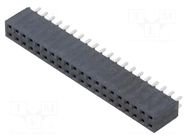Connector: pin strips; socket; female; PIN: 40; straight; THT; 2x20 SAMTEC