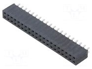 Connector: pin strips; socket; female; PIN: 40; straight; THT; 2x20 SAMTEC