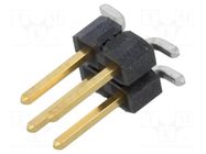 Connector: pin strips; pin header; male; PIN: 4; vertical; SMT; 2x2 SAMTEC