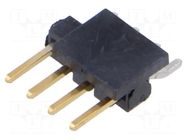 Connector: pin strips; pin header; male; PIN: 4; horizontal; SMT SAMTEC