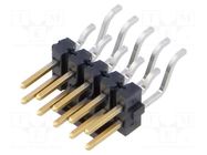 Connector: pin strips; pin header; male; PIN: 10; horizontal; SMT SAMTEC