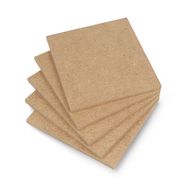 Raw HDF board - 6mm - 110x120mm - 5pcs.