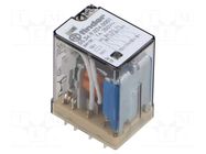 Relay: electromagnetic; 4PDT; 24VDC; monostable,industrial; 600Ω FINDER