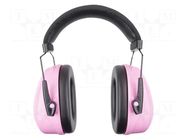 Ear defenders; for childrens; Attenuation level: 27dB; pink WOLFCRAFT