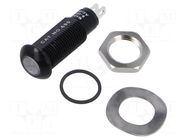 Indicator: LED; flat; blue; 8÷48VDC; 8÷48VAC; Ø9.6mm; IP67 MARL