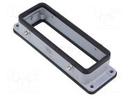 Enclosure for connectors: HDC; size 104.27; for panel mounting ILME