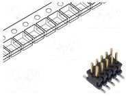 Connector: pin strips; socket; male; PIN: 10; vertical; SMT; 1.27mm SAMTEC