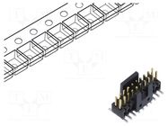Connector: pin strips; socket; male; PIN: 20; vertical; SMT; 1.27mm SAMTEC