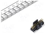Connector: pin strips; socket; male; PIN: 20; vertical; SMT; 1.27mm SAMTEC