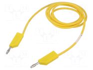 Test lead; 60VDC; 30VAC; 16A; with 4mm axial socket; Len: 2m HIRSCHMANN T&M