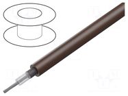 Wire: coaxial; RG179; 1x30AWG; stranded; CCS; FEP; brown; 30m; 100ft BELDEN