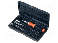 Wrench-set; 6-angles,socket spanner; Chrom-vanadium steel AVIT