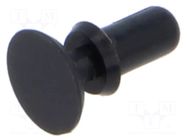 Rivet; polyamide; L.rivet: 5.5mm; Panel cutout diam: 3.1mm; black DREMEC