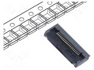 Connector: FFC/FPC; horizontal; PIN: 20; bottom contacts,ZIF; SMT HIROSE