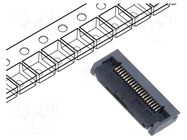 Connector: FFC/FPC; gold-plated; SMT; 500mA; 50V; FH28K; PIN: 20 HIROSE