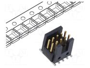 Connector: pin strips; socket; male; PIN: 10; vertical; SMT; 1.27mm SAMTEC