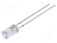 LED; blue; 5mm; 220÷330mcd; 120°; Front: recessed; 5VDC; -30÷85°C OPTOSUPPLY