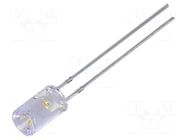 LED; white warm; 5mm; 500÷750mcd; 120°; Front: recessed; 5VDC; 150mW OPTOSUPPLY