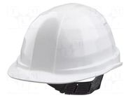 Protective helmet; adjustable; Size: 52÷62mm; white; polyetylene WOLFCRAFT