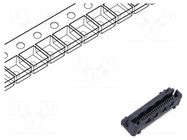 Connector: PCB to PCB; hermaphrodite; PIN: 40; 0.5mm; LSHM; SMT SAMTEC