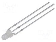 LED; red/yellow; 3mm; 30°; Front: convex; 1.9÷2.4VDC; No.of term: 3 OPTOSUPPLY