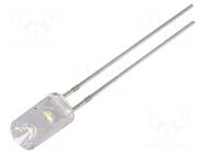 LED; white cold; 5mm; 750÷1120mcd; 120°; Front: recessed; 5VDC OPTOSUPPLY